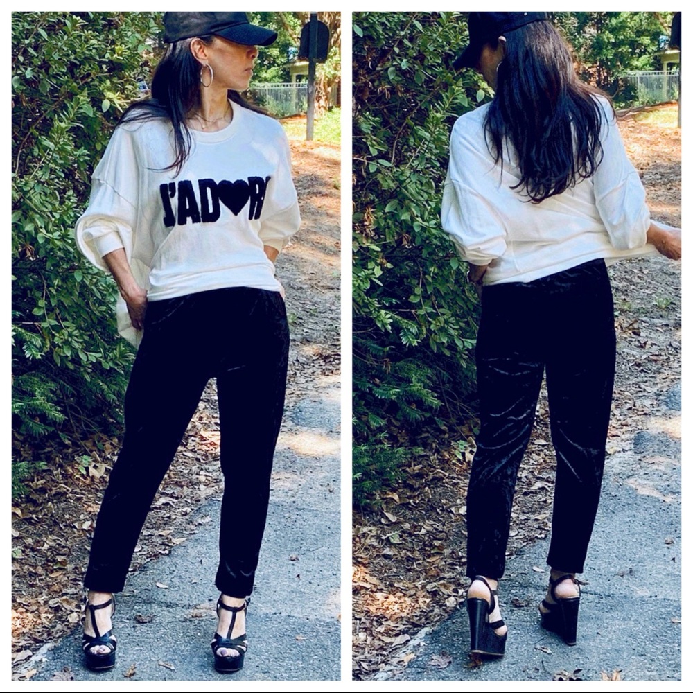 ✨MADE IN ITALY✨Velvet chic joggers - Picture 5 of 7